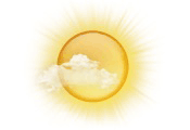 Mostly sunny; warmer