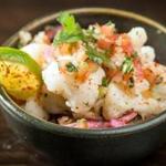 Ceviche de coliflor (cauliflower).