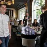 Boston MA 7/23/16 Chris Coombs (cq), a chef/restauranteur managed to make a successful restaurant Deuxave in a formerly cursed location on the corner of Commonwealth Avenue and Massachusetts Avenue on Saturday July 23, 2016. (Photo by Matthew J. Lee/Globe staff) topic: reporter: 