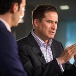 Congressman Seth Moulton at Suffolk University in Boston in March.