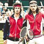 Shia LaBeouf (left) and Sverrir Gudnason star in ?Borg vs. McEnroe.? 