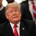 President Trump in the Oval Officer Friday during a signing ceremony.