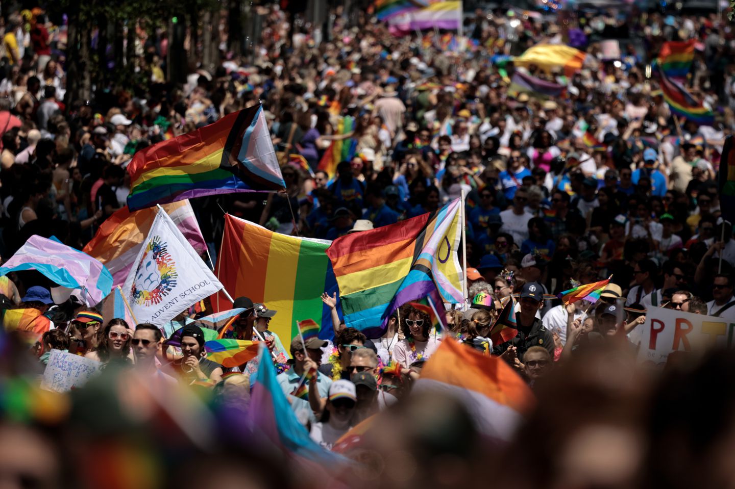 The Boston Pride for the People parade and festival, held Saturday in Boston, is estimated to draw more than 1 million people.