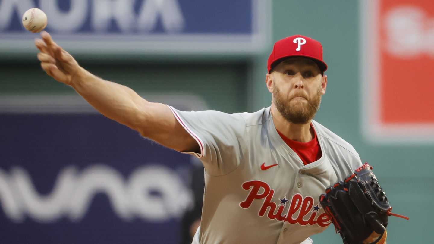 Phillies starter Zack Wheeler confounded Red Sox hitters through seven innings, allowing one run on three hits and a walk while striking out four.