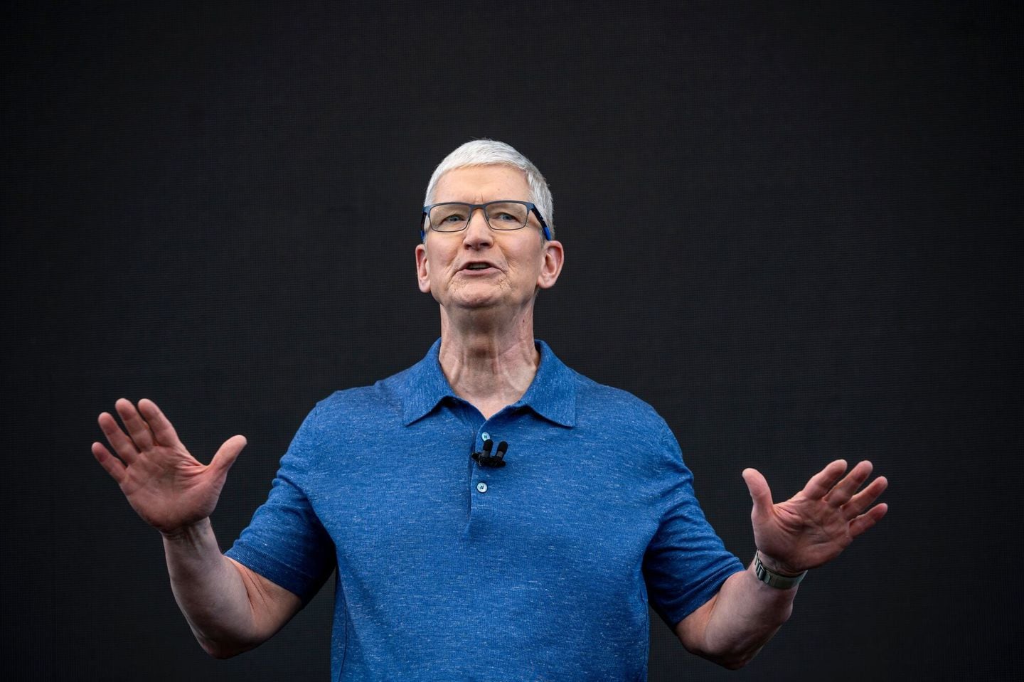 Tim Cook, chief executive of Apple, during the Apple Worldwide Developers Conference in Cupertino, Calif., on Monday.