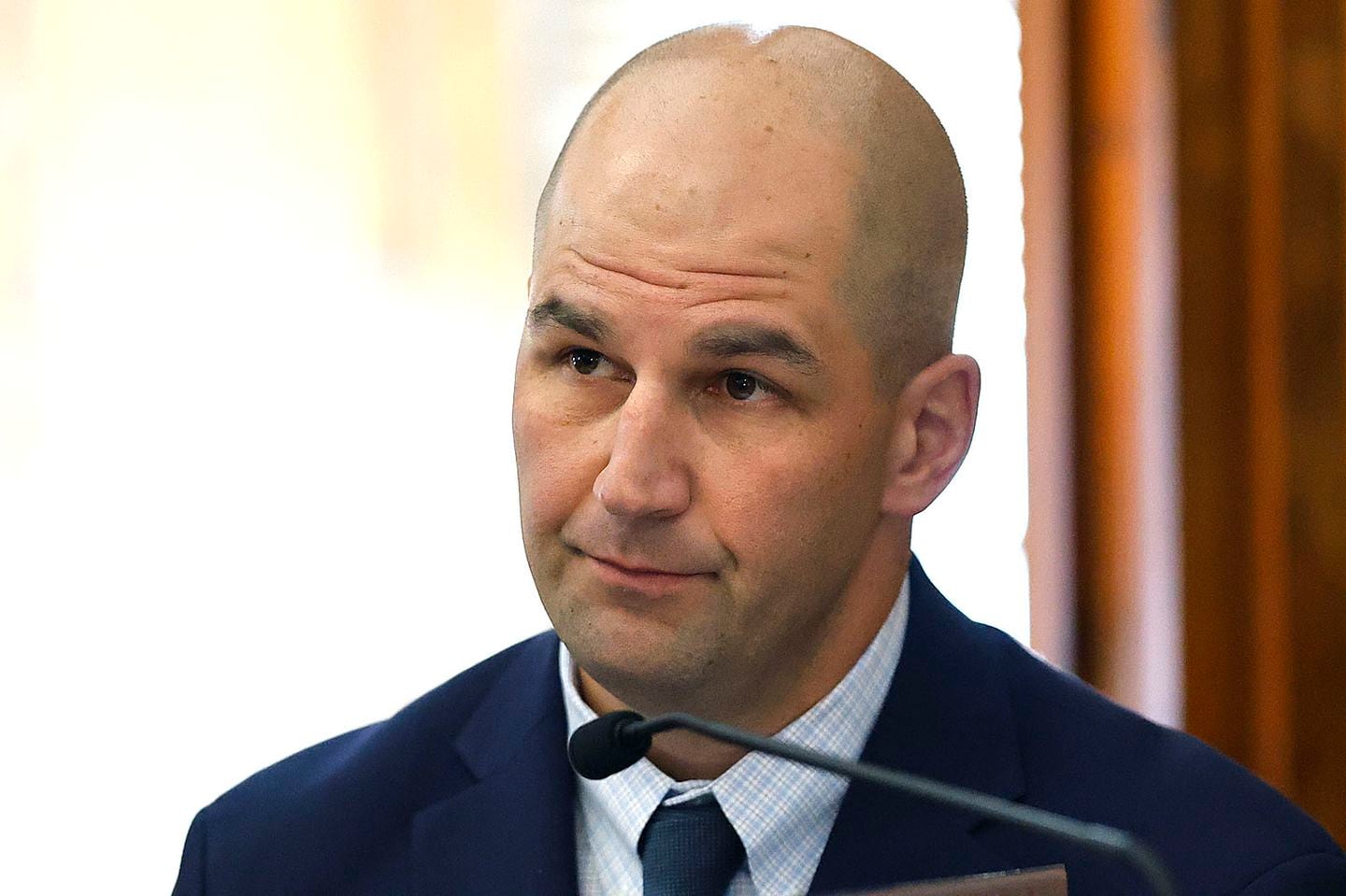 Massachusetts State Trooper Michael Proctor faced cross-examination by lawyer Alan Jackson during Karen Read's murder trial in Norfolk Superior Court in Dedham, June 12.