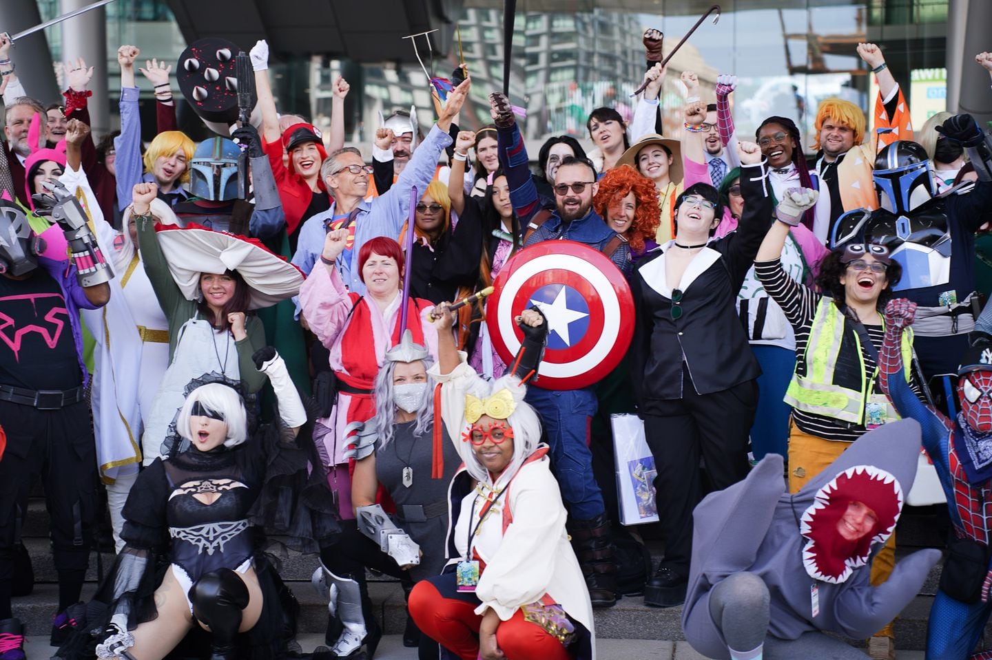 Cosplayers gather at Fan Expo Boston.