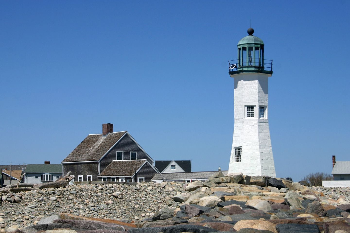 A lighthouse in the best seaside small town to visit this year, according to Smithsonian Magazine. (Town of Scituate)