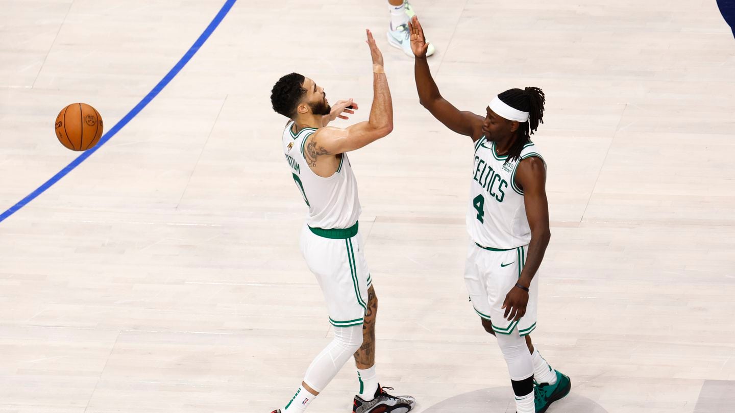 The Celtics are one win away from a sweep in the NBA Finals.