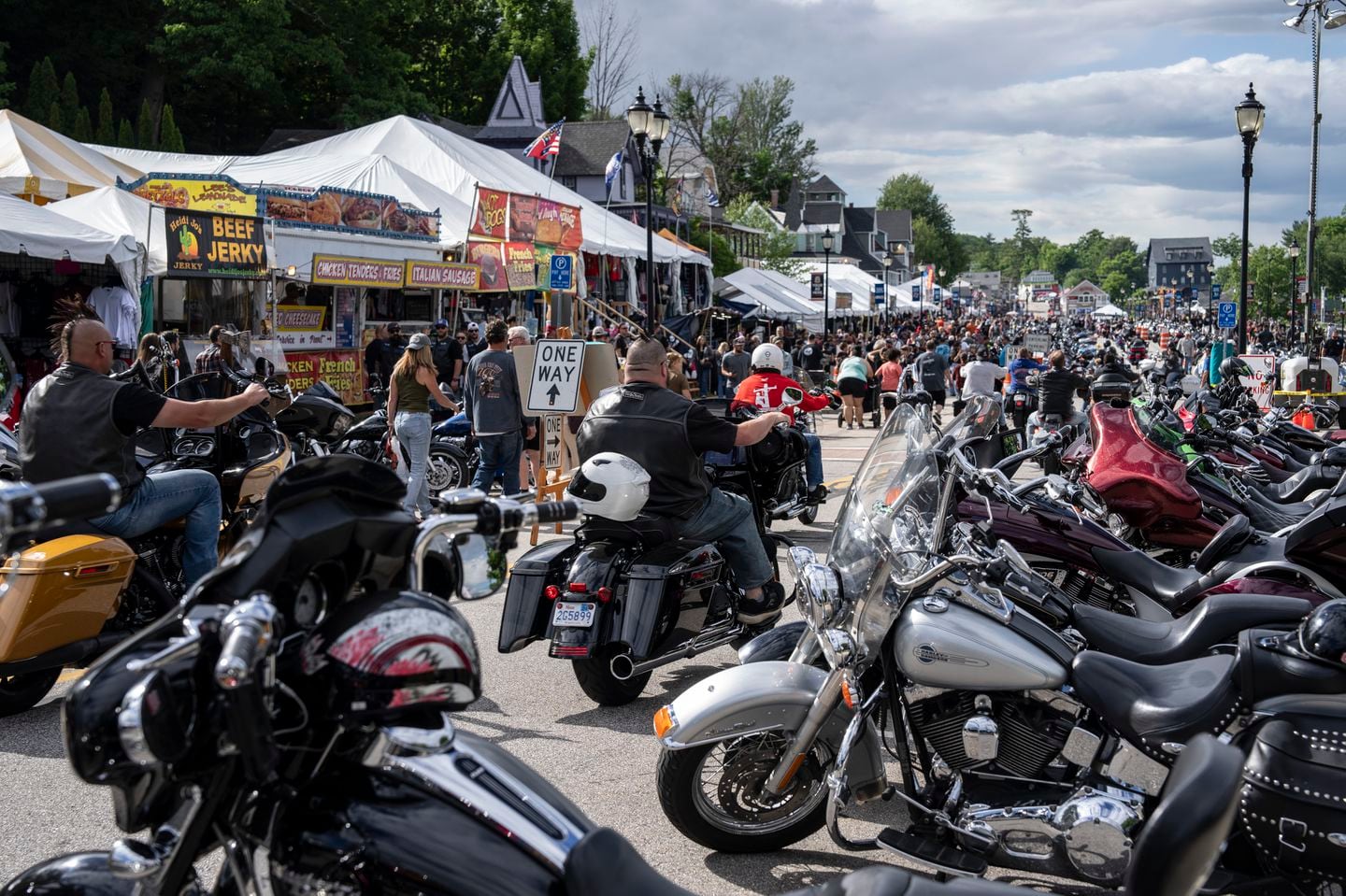 Motorcyclists come from all over the country, and other parts of the world, for the annual Laconia Motorcycle Week.