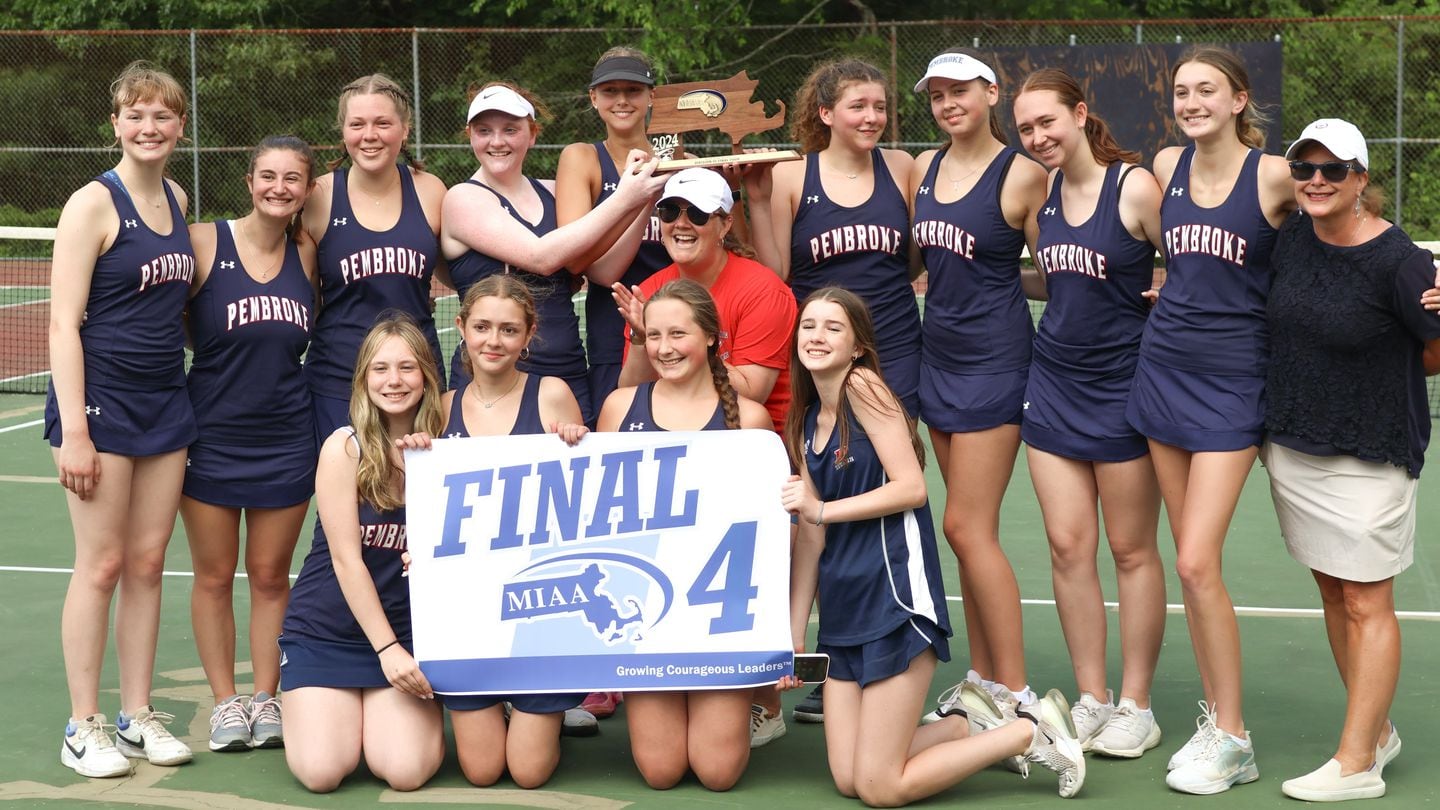 The Pembroke High School girls' tennis team is headed to the Division 3 state final vs. Weston Saturday at MIT.