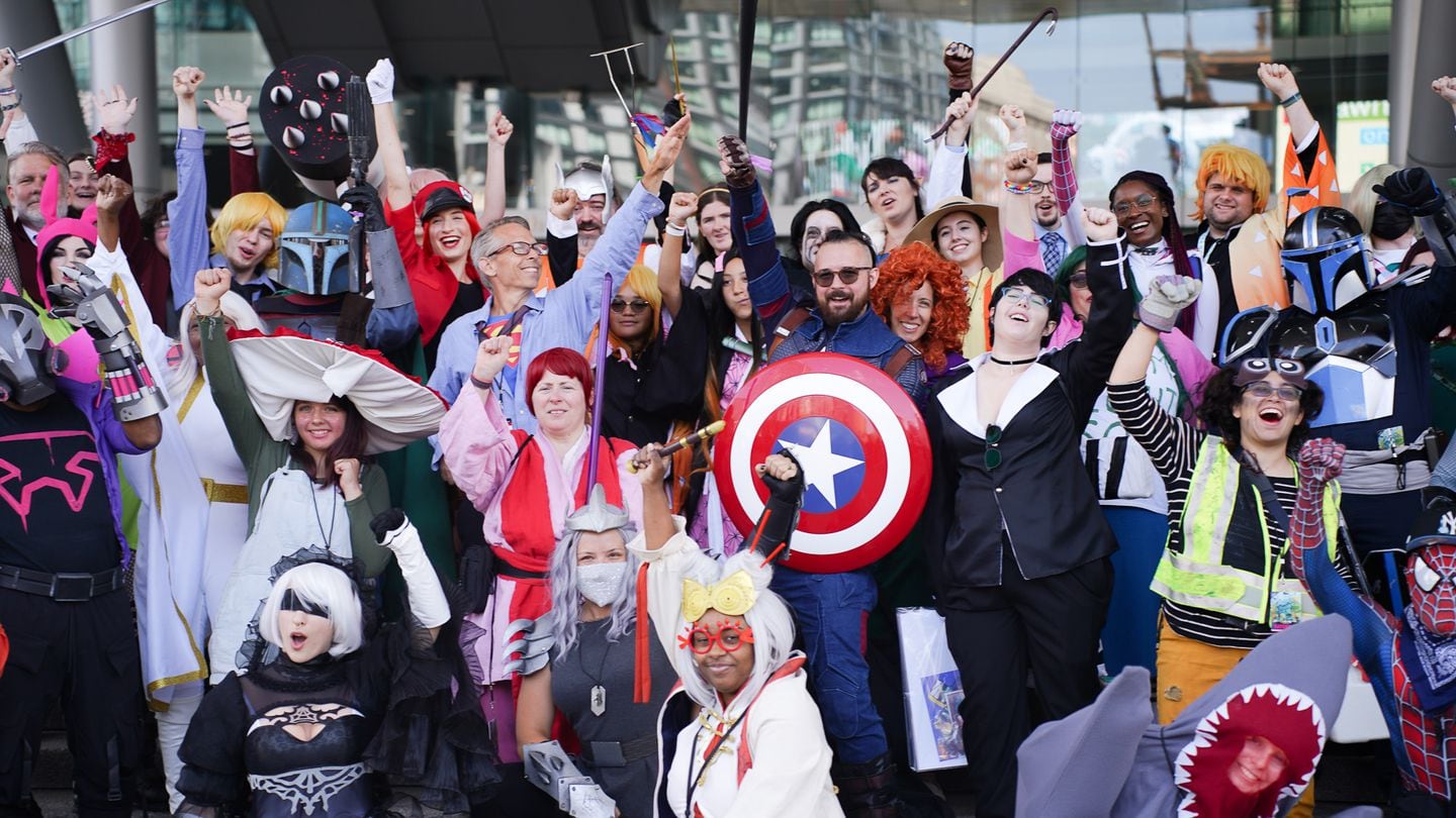 Cosplayers gather at Fan Expo Boston.