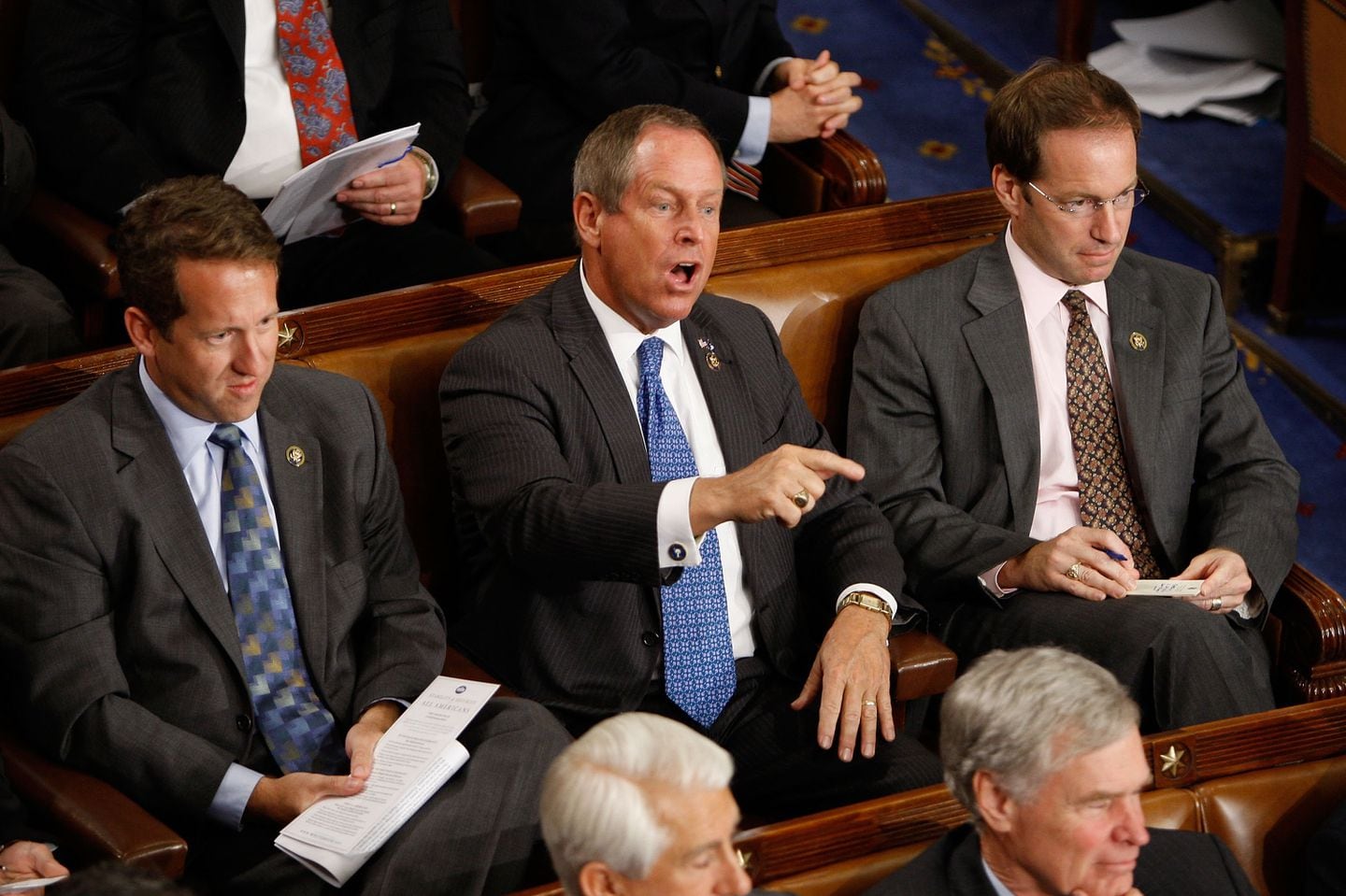 Representative Joe Wilson of South Carolina shouted "You lie!" at President Barack Obama during a joint session of the US Congress on Sept. 9, 2009.
