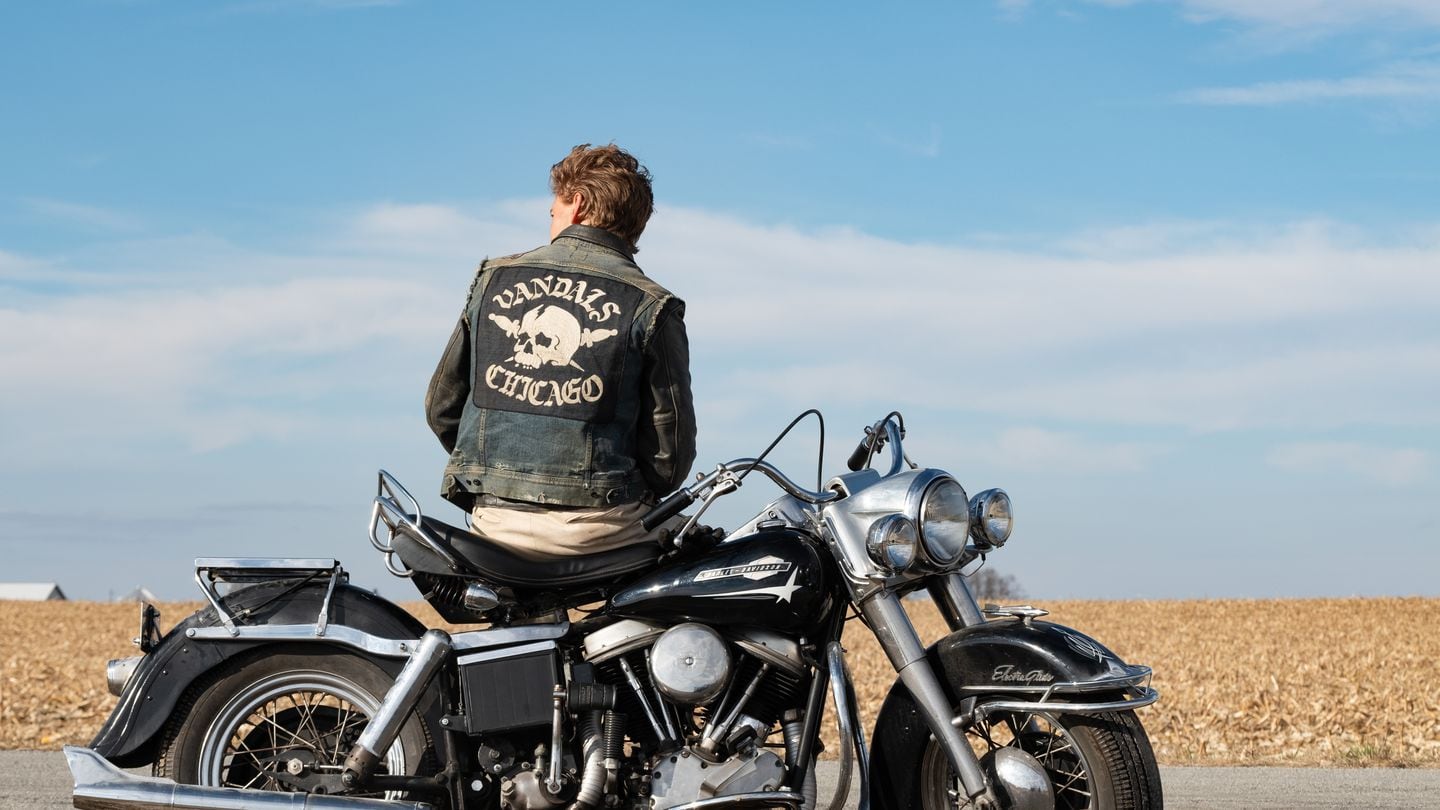 Austin Butler in "The Bikeriders."