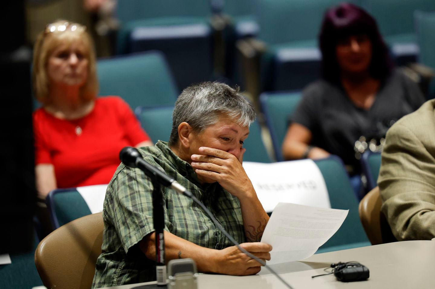 Dawn Brindley, one of the members of the Jar Heads Motorcycle Club who was riding the day seven motorists were killed, spoke during a hearing on Wednesday.