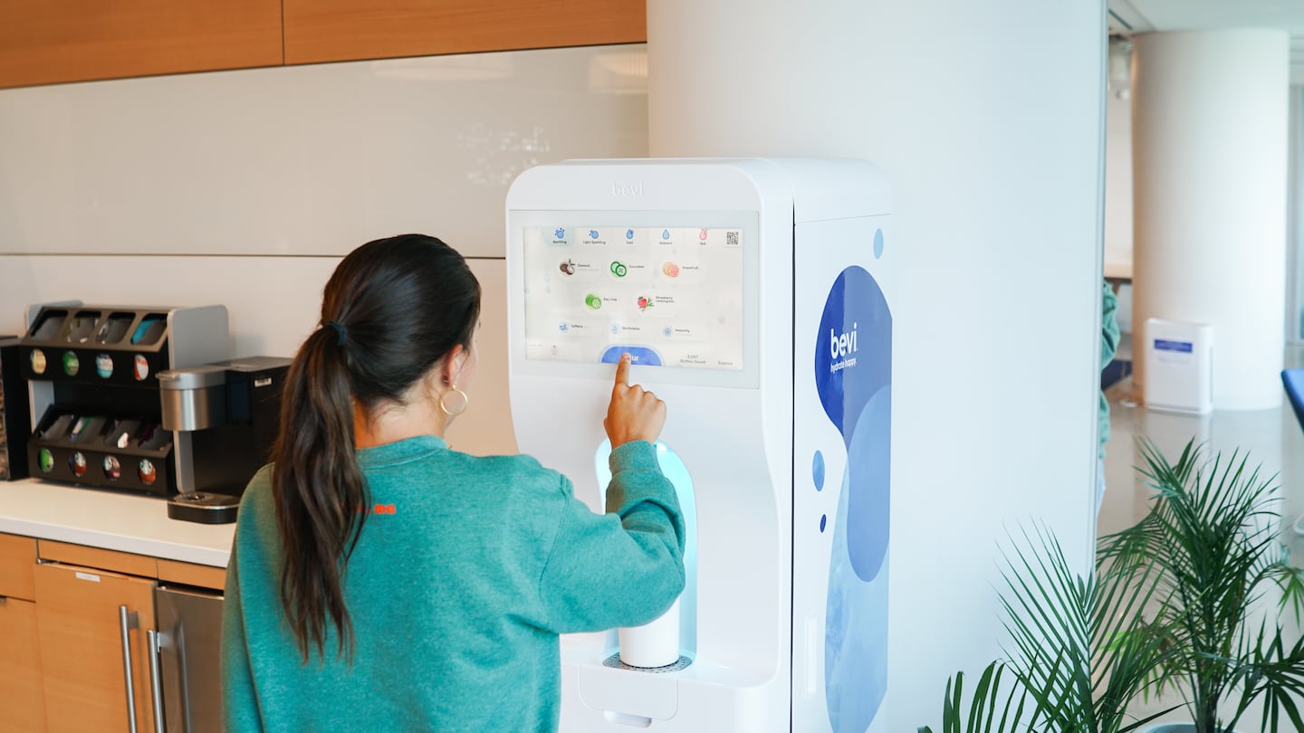 The flagship Bevi water dispenser, called the Standup.