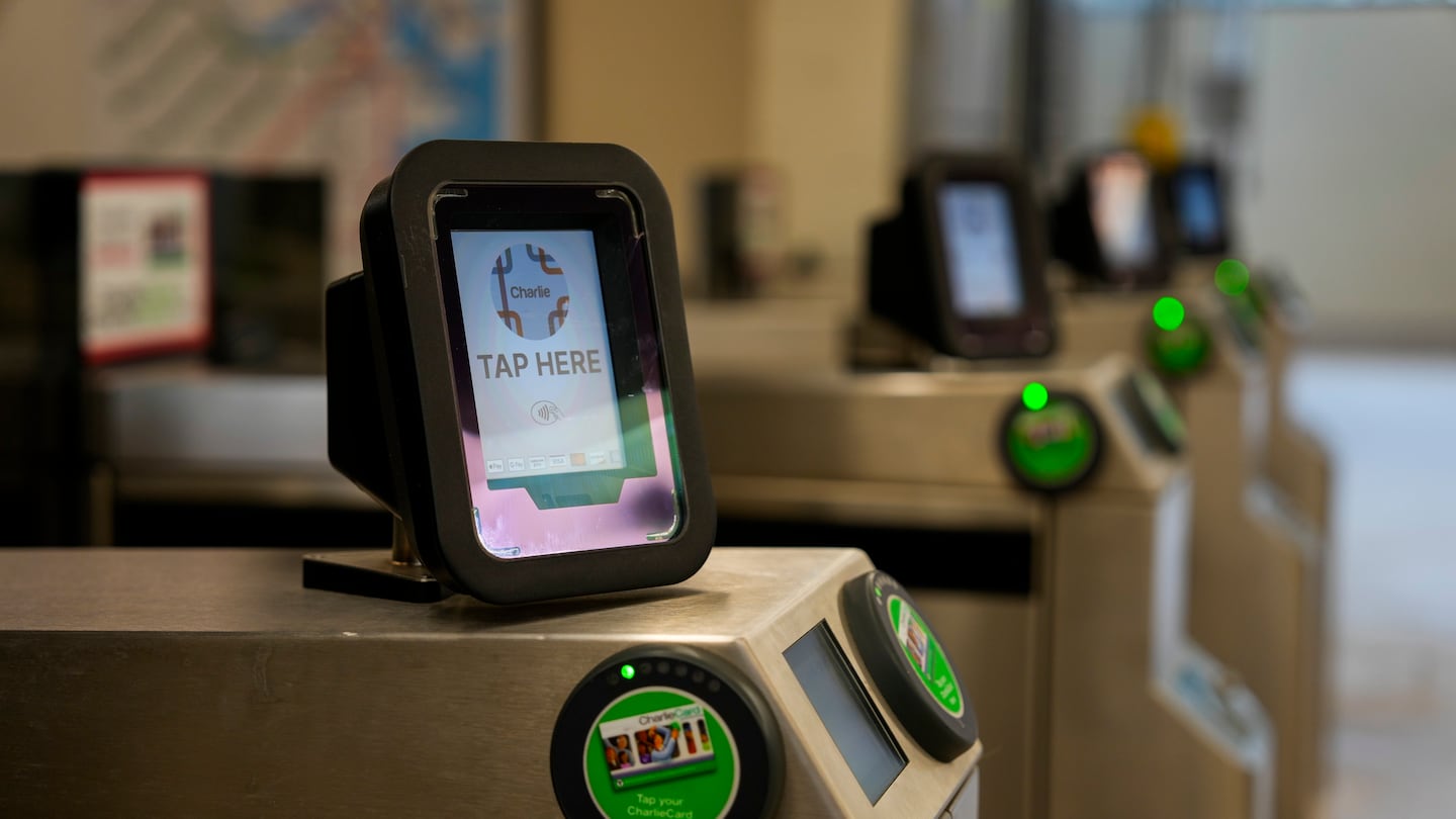 Contactless payment at Braintree Station.