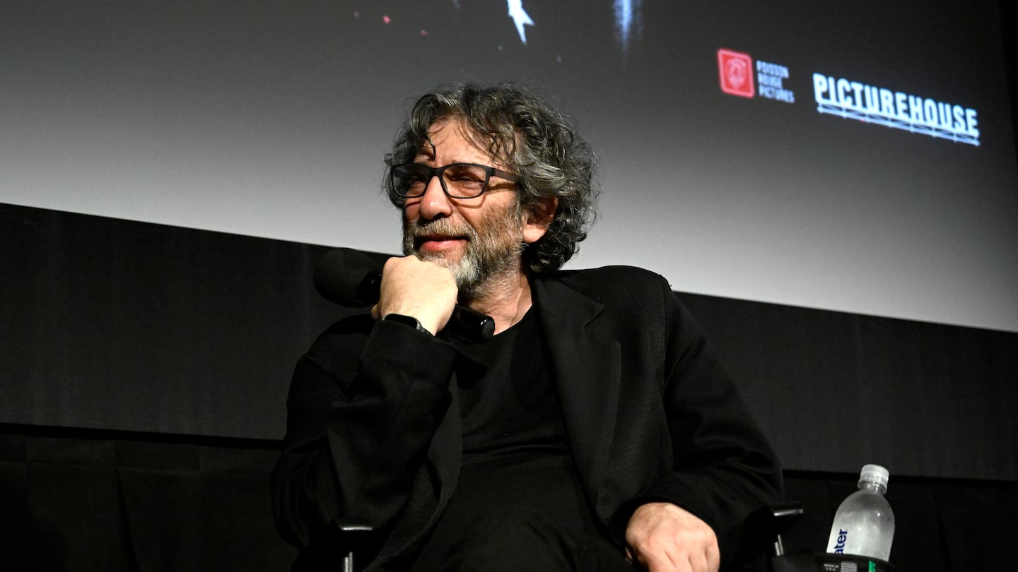 Neil Gaiman at a New York City appearance on June 6.