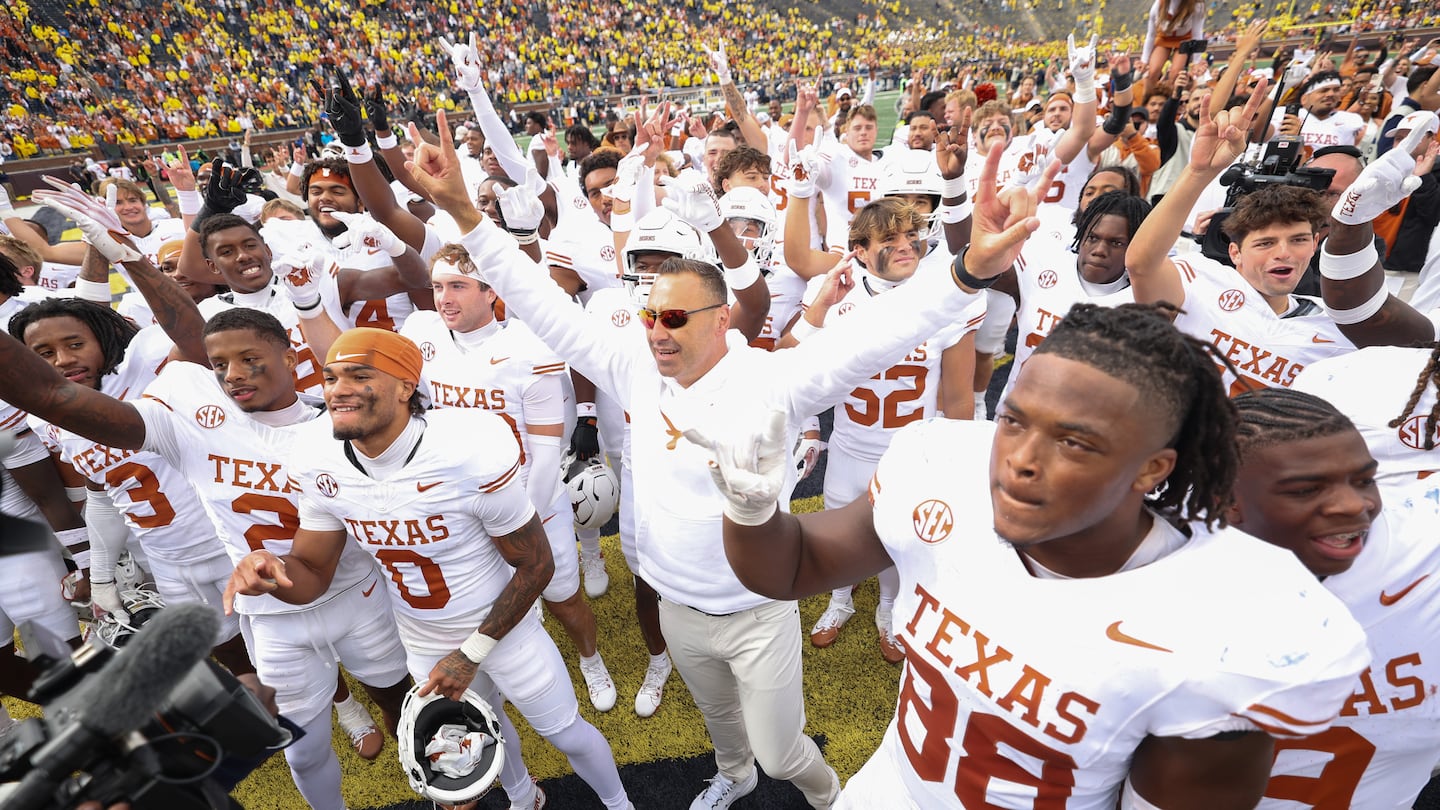 Steve Sarkisian and the Texas Longhorns snapped Michigan's run of 23 consecutive home wins.