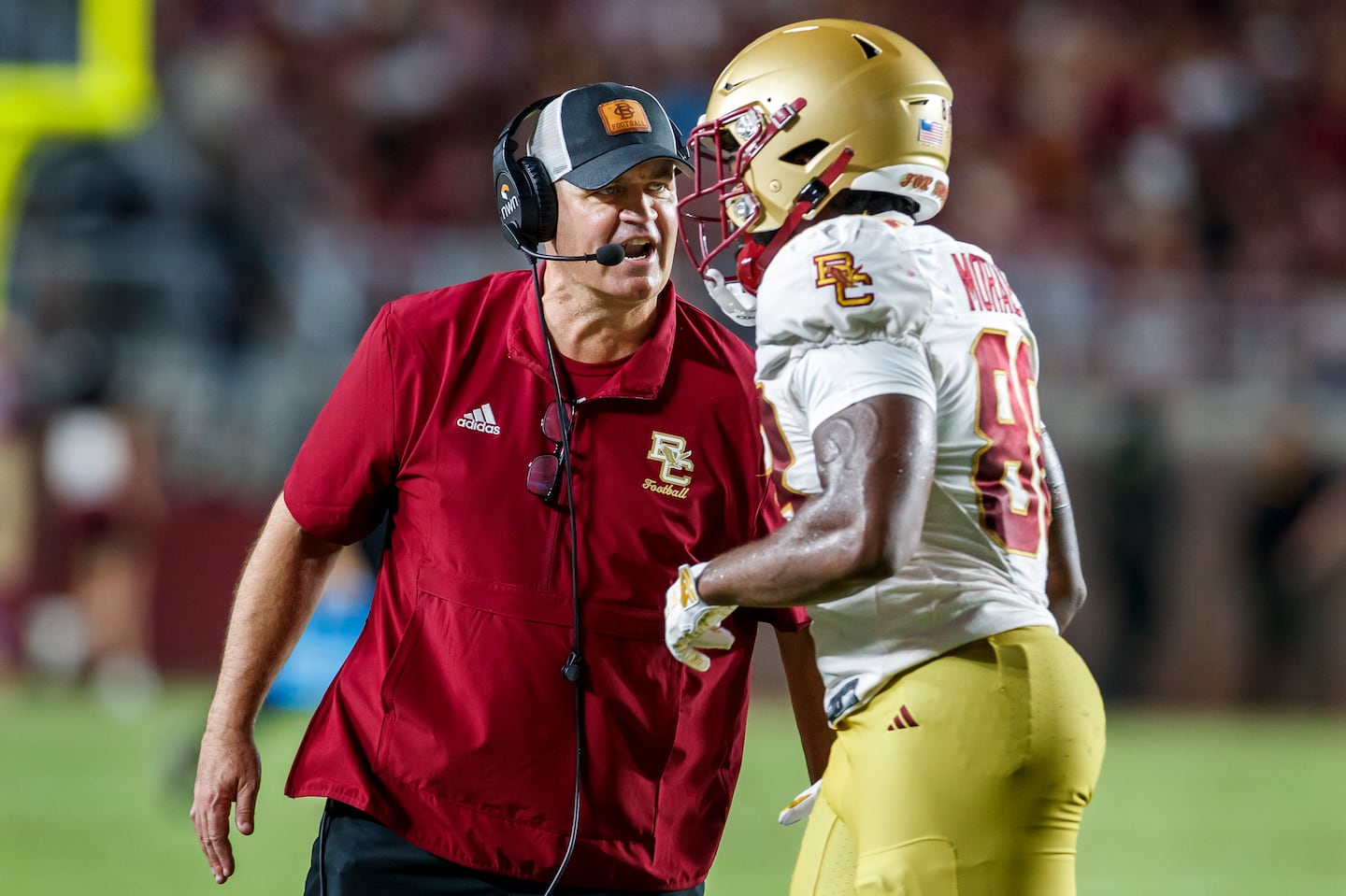 In his first game as BC football coach, Bill O'Brien's Eagles beat then-No. 10 Florida State, 28-13.