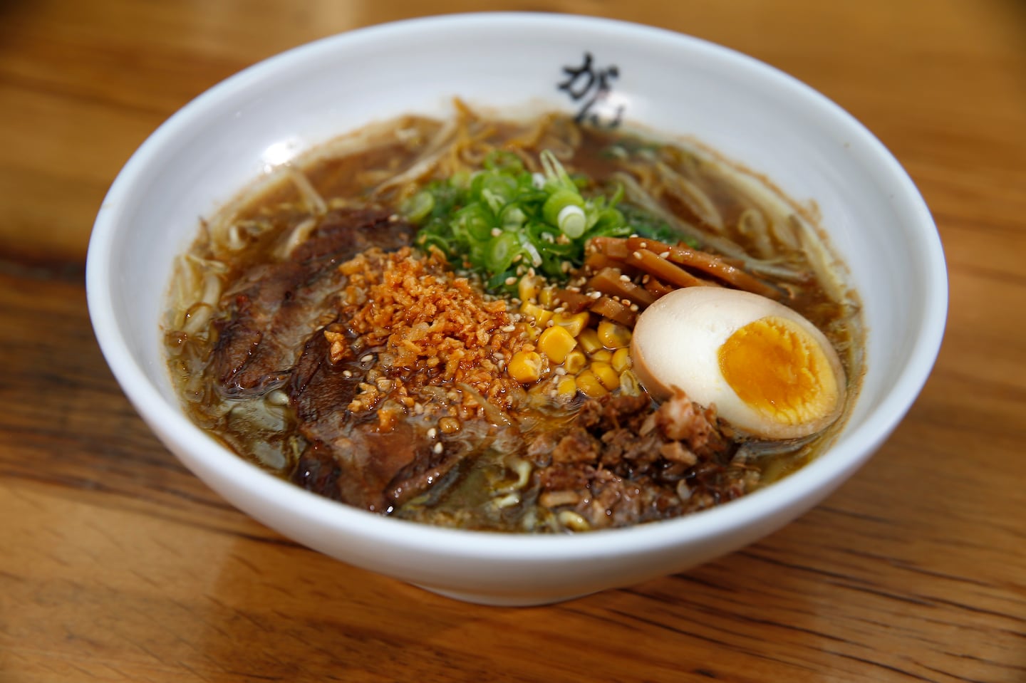 A bowl of Ankara Miso from Ganko Ittetsu Ramen in Coolidge Corner.