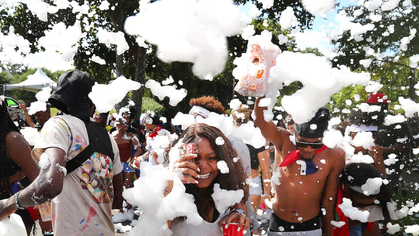 The annual Caribbean Carnival Parade was held Aug. 24. Participants made their way down MLK Boulevard and Warren Street to the final destination of Franklin Park. Foam shot from a cannon engulfed paradegoers behind a float on MLK Boulevard.