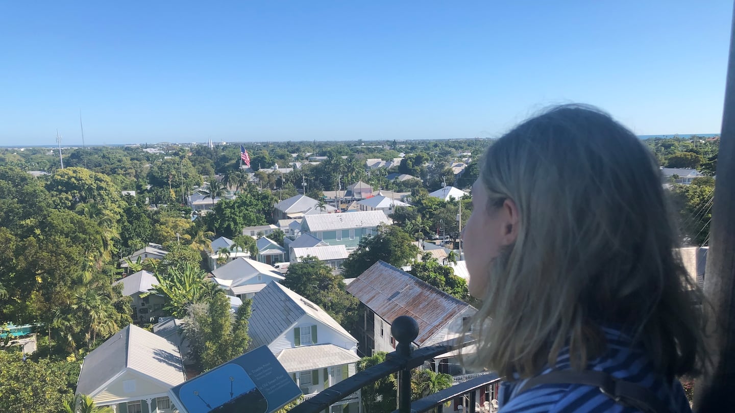 Looking over Key West from the top of the Key West Lighthouse & Keeper's Quarters.