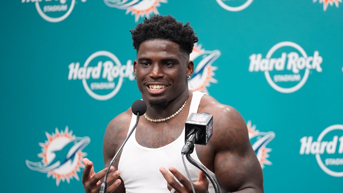 Miami Dolphins wide receiver Tyreek Hill.