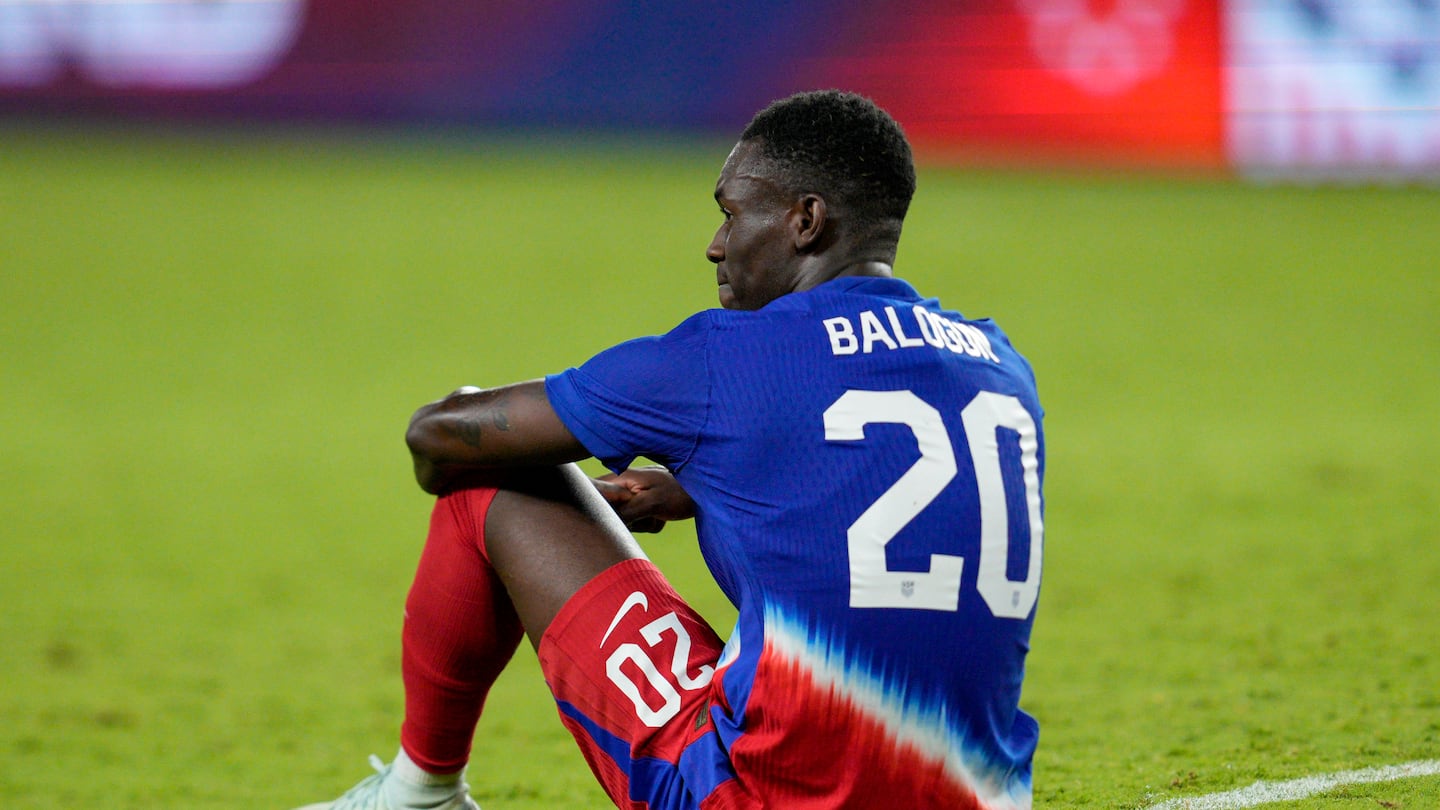 Folarin Balogun was left stunned after the United States lost a 1-0 lead in the final minutes against New Zealand.