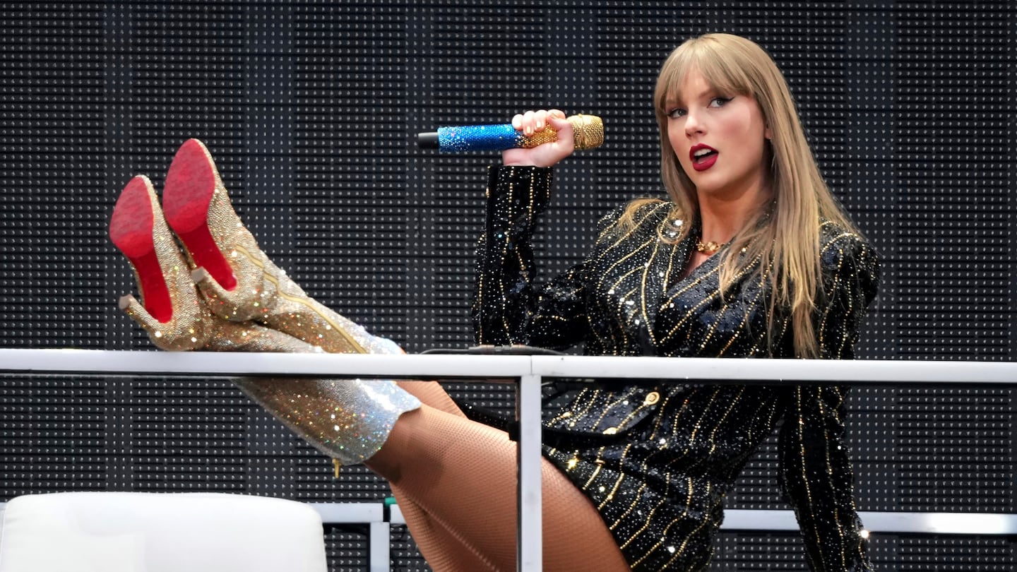 Taylor Swift performs at Wembley Stadium as part of her Eras Tour on June 21, in London.