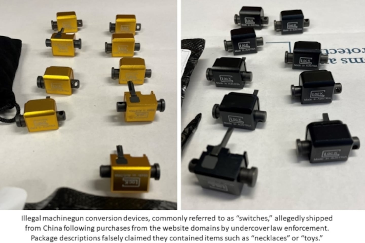 Feds say they've seized over 350 web domains trafficking in firearm switches like these here.