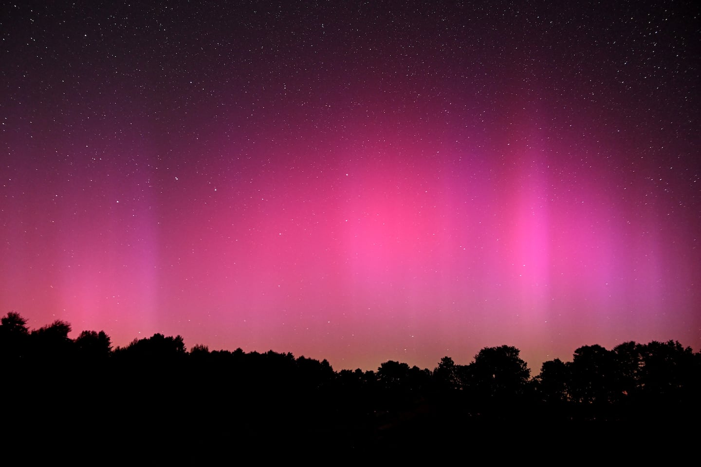 It won’t be the spectacle that we saw this past May, but the dazzling aurora borealis may be visible on the horizon at times across Northern New England tonight.