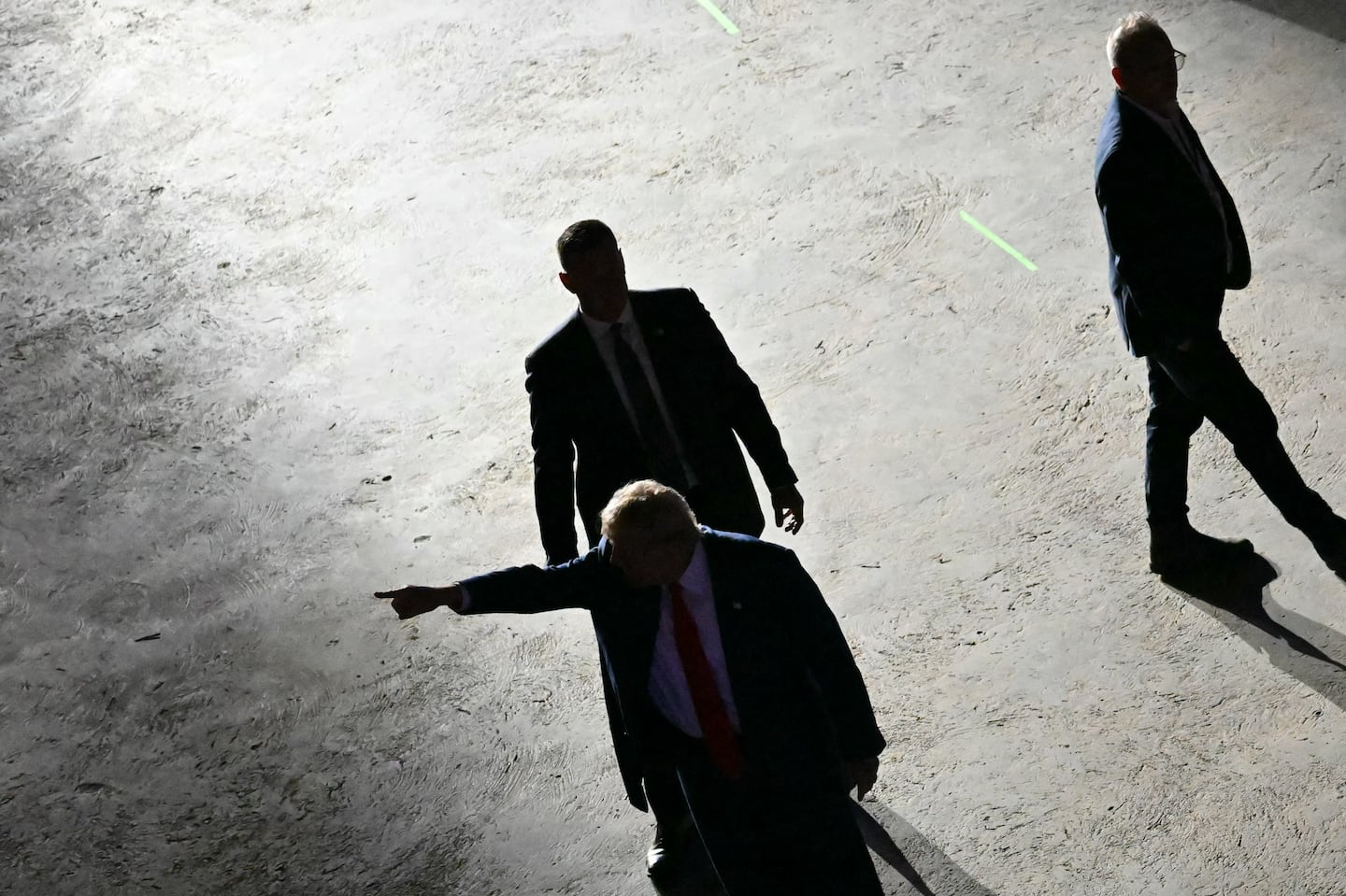 Donald Trump pointed at supporters following a town hall moderated by Fox News broadcaster Sean Hannity at the New Holland Arena in Harrisburg, Pa., on Sept. 4.