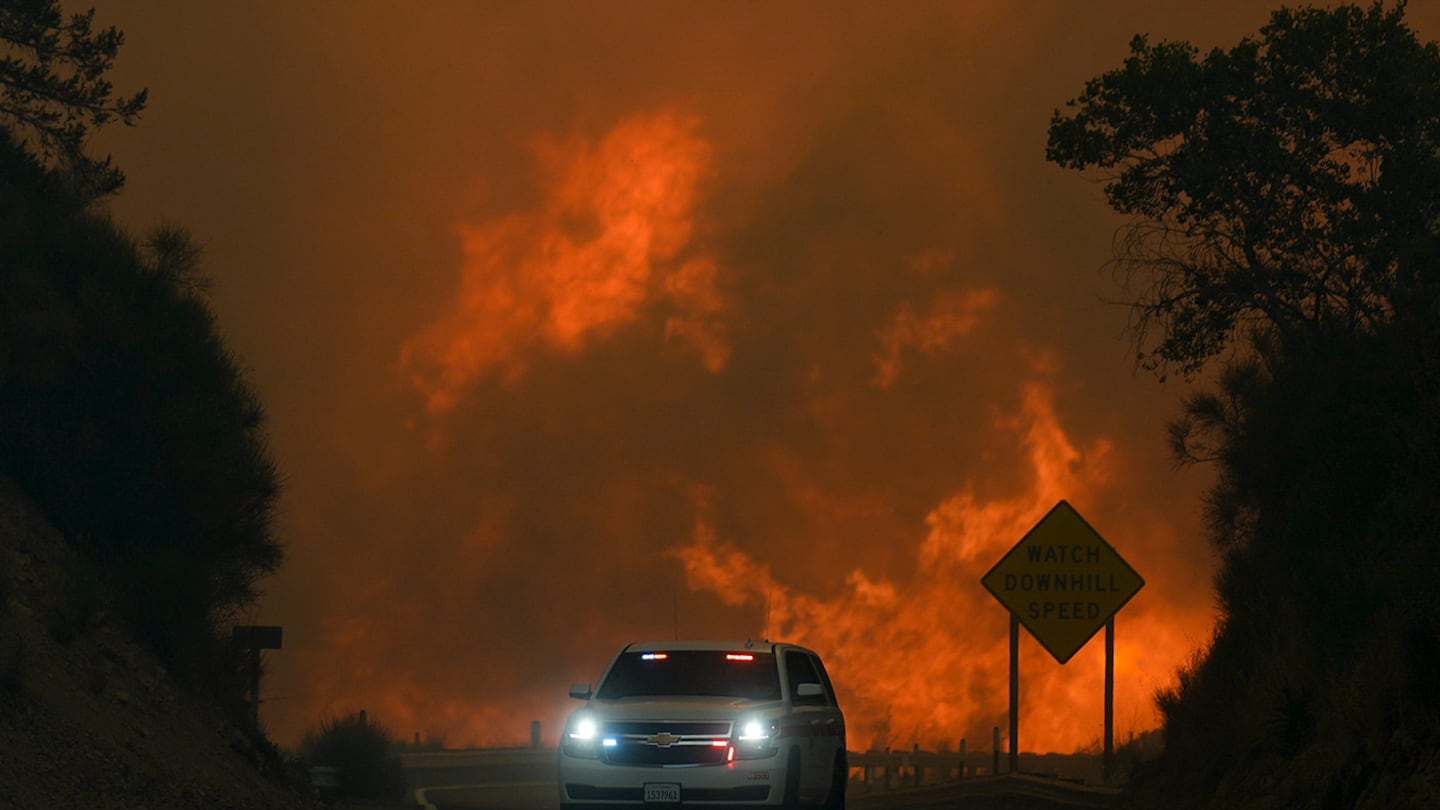 No deaths have been reported, but at least a dozen people, mainly firefighters, have been treated for injuries, mostly heat-related, authorities said.