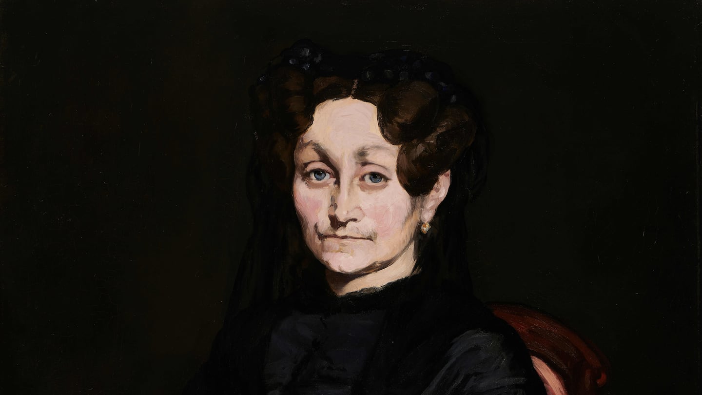 Édouard Manet, "Madame Auguste Manet," about 1866.