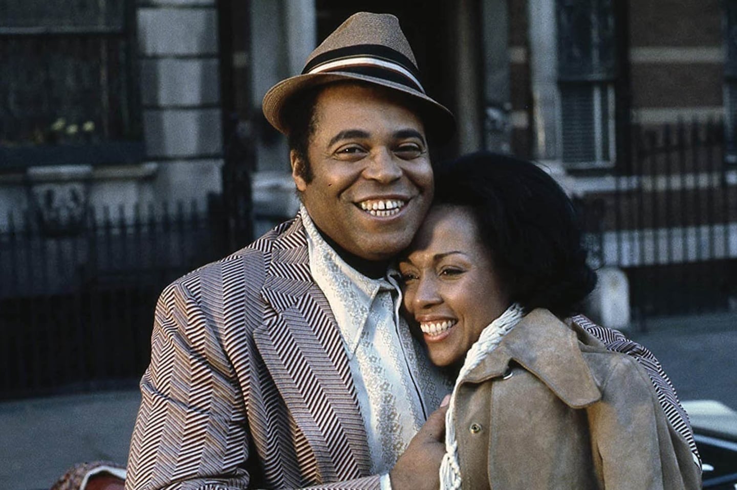 James Earl Jones and Diahann Carroll in a publicity shot from the 1974 film, “Claudine.”