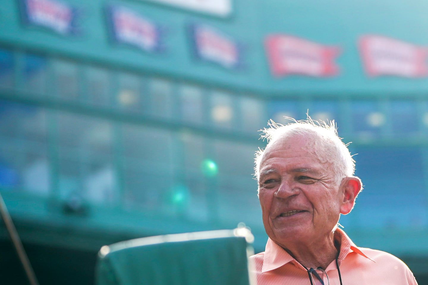 Red Sox announcer Joe Castiglione, now 77, has covered the Red Sox since 1983.