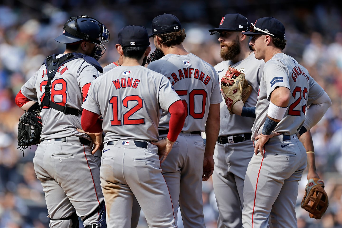 With 12 games left, the Red Sox are 4½ games out of the final wild-card spot.