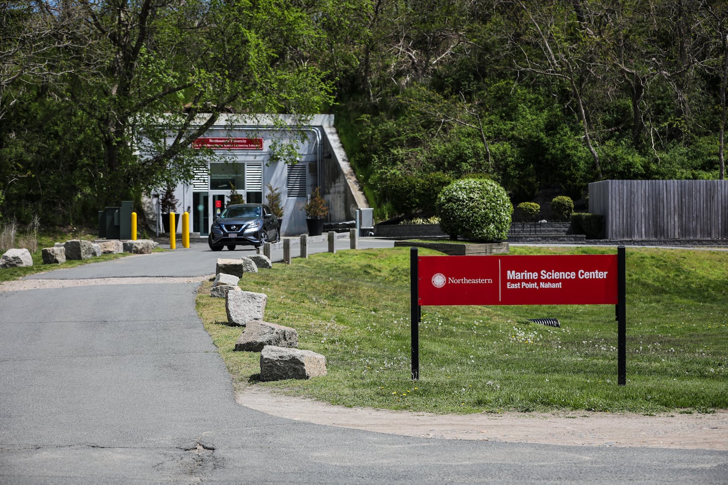 The campus of Northeastern University's Marine Science Center in 2021.