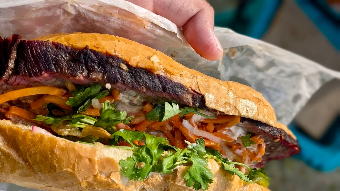 The special brisket bánh mì from Asian Bakery & Fast Food on Broad Street in Providence, R.I.