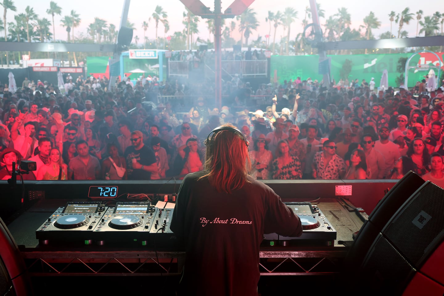 DJ Bob Sinclar at the Coachella Valley Music and Arts Festival in California on April 19.