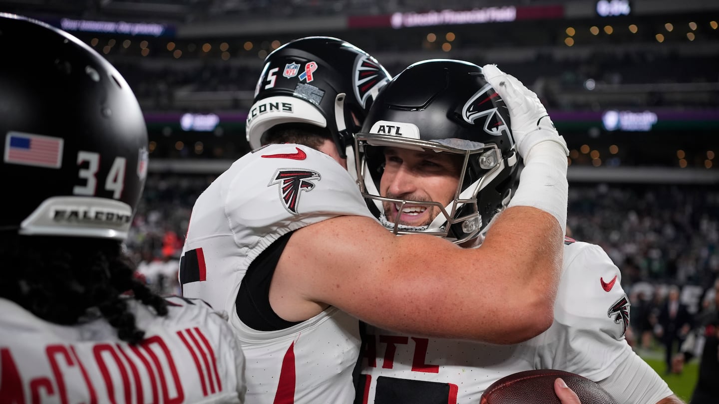 Kirk Cousins was all smiles after leading the Falcons to a win over the Eagles.