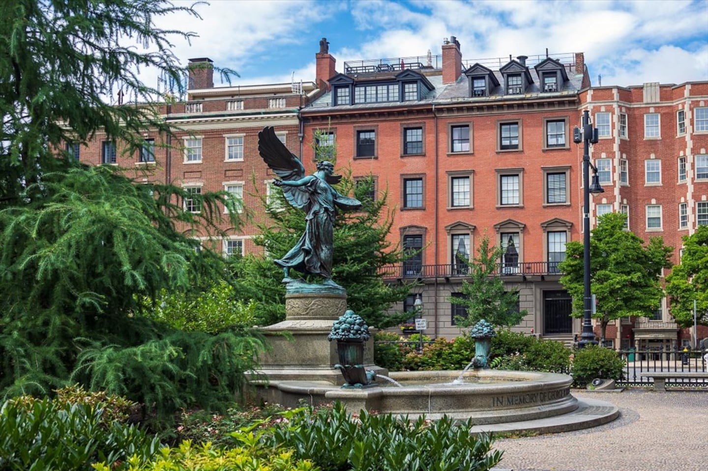 The exterior of 93 Beacon St., which is located across from the Boston Public Garden. The property is on the market for $19.9 million.