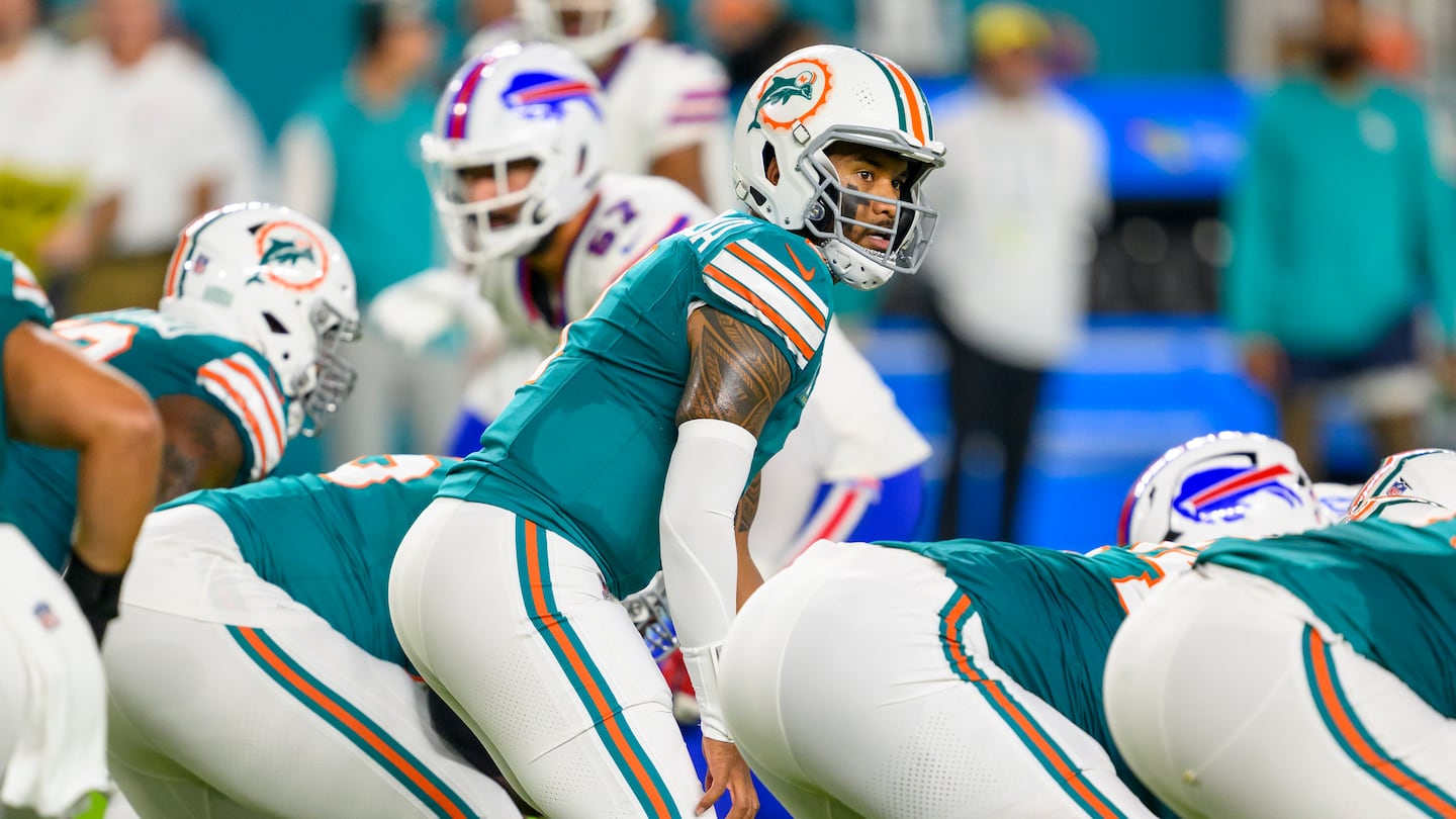 Quarterback Tua Tagovailoa won't be getting under center anytime soon, as the Dolphins put the concussed signal-caller on injured reserve Tuesday.