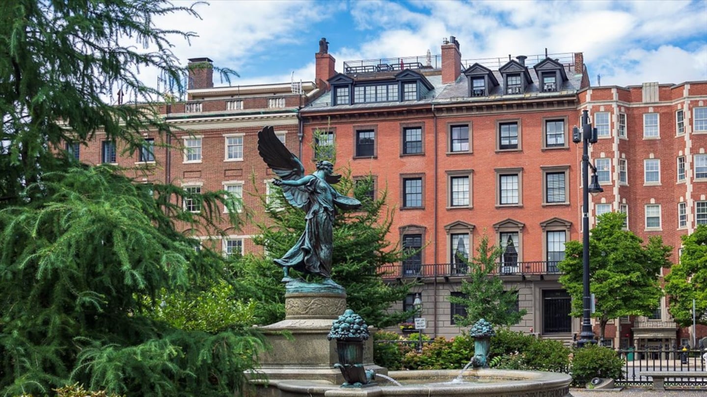 The exterior of 93 Beacon St., which is located across from the Boston Public Garden. The property is on the market for $19.9 million.