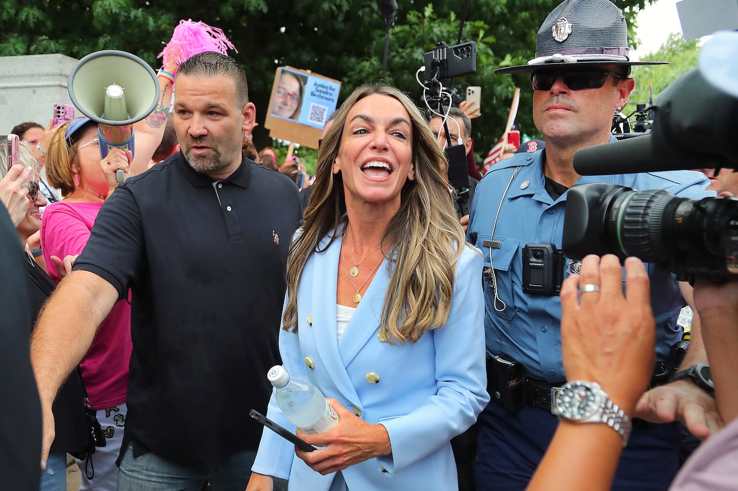 Karen Read outside court last month.