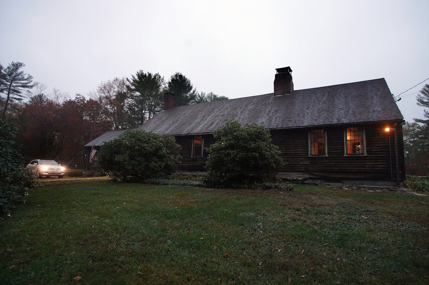 "The Conjuring House," in Harrisville, R.I., a 3,100-square-foot farmhouse and 8-acre property made famous by the movie series that began in 2013, as seen in October 2020.