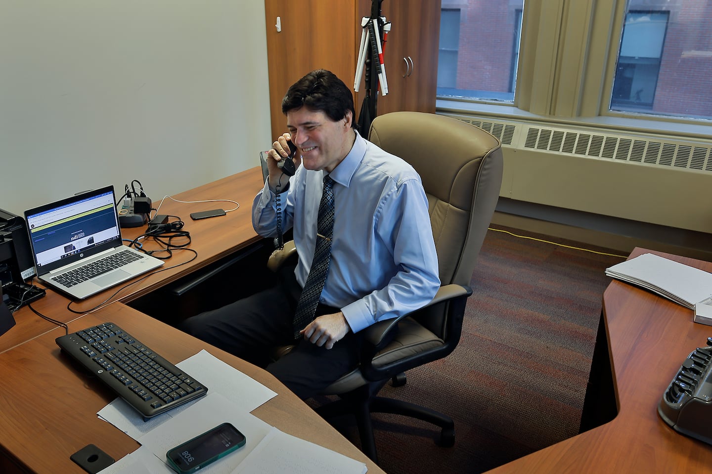 John Oliveira, the new commissioner of the Massachusetts Commission for the Blind.