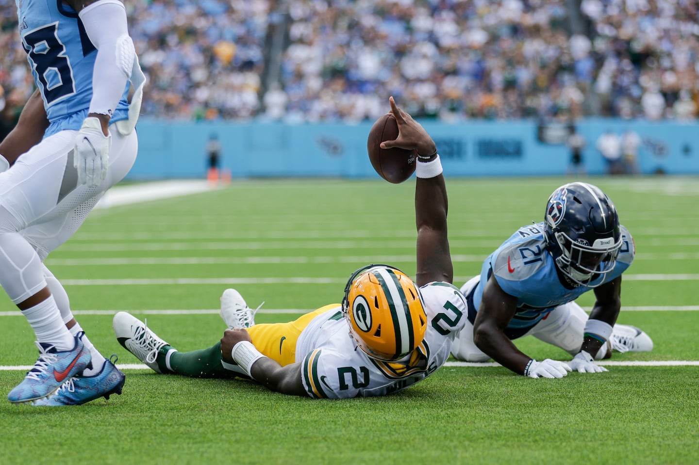 Malik Willis, traded in August by the Titans for a seventh-round pick, beat his former team on Sunday in relief of injured Packers quarterback Jordan Love.