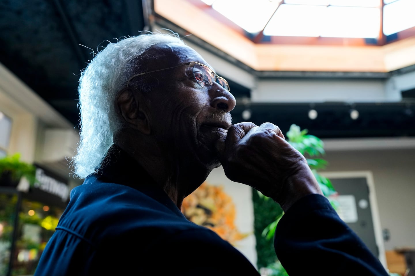 Marvin E. Gilmore Jr. posed for a portrait at his cannabis store, Western Front, in Cambridge on Sept. 16.